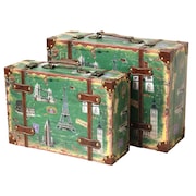VINTIQUEWISE Vintage Style European Luggage Suitcase, PK 2 QI003086.2